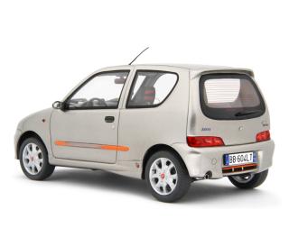 Fiat Seicento Sporting Abarth 1998 Grigio metallizzato Laudoracing 1:18 Resinemodell (Türen, Motorhaube... nicht zu öffnen!)